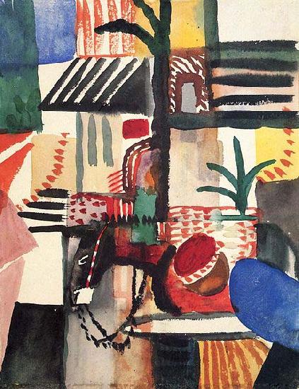 August Macke Mann mit Esel